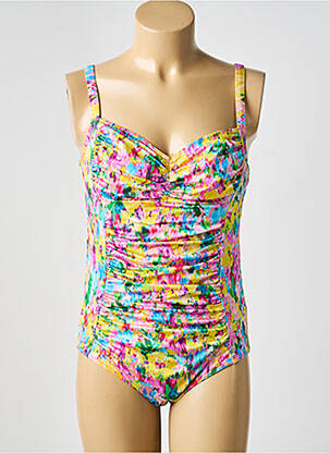 Maillot de bain 1 pièce imprimé fantaisie jaune PRIMA DONNA femme