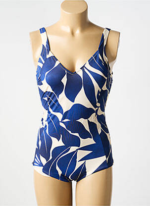Maillot de bain 1 pièce imprimé fantaisie bleu TRIUMPH femme
