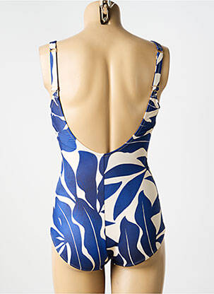 Maillot de bain 1 pièce imprimé fantaisie bleu TRIUMPH femme