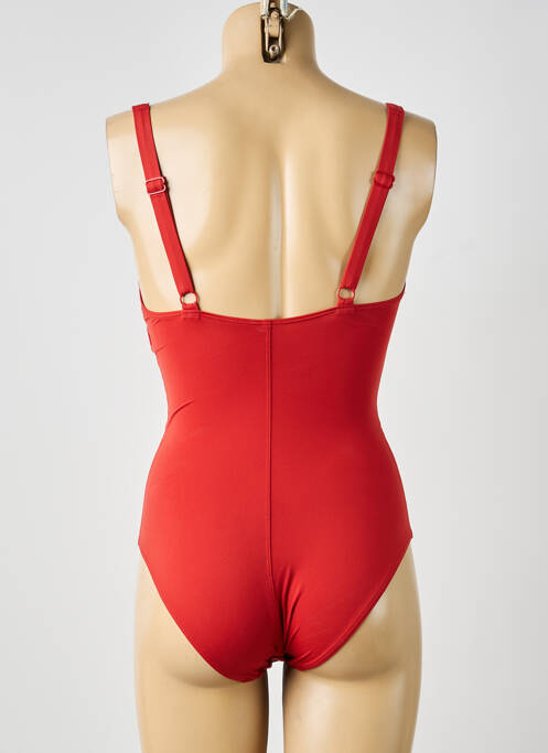 Maillot de bain 1 pièce marron EMPREINTE femme