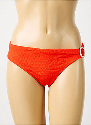 Bas de maillot de bain effet matière satinée culotte orange AUBADE femme
