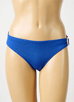 Bas de maillot de bain effet matière satinée culotte bleu AUBADE femme