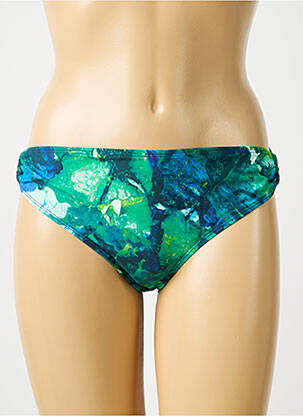 Bas de maillot de bain imprimé fantaisie culotte vert AUBADE femme