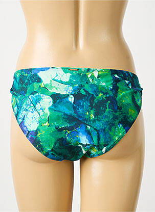 Bas de maillot de bain imprimé fantaisie culotte vert AUBADE femme