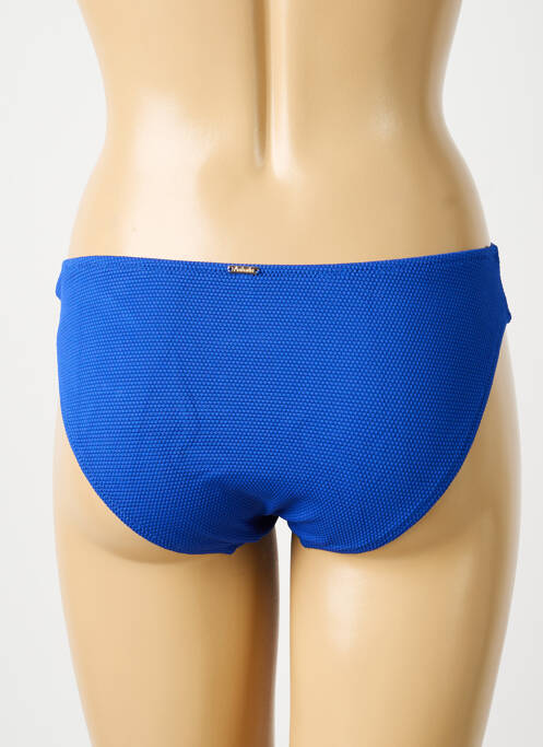 Bas de maillot de bain effet matière satinée culotte bleu AUBADE femme