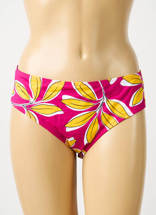 Bas de maillot de bain imprimé tie and dye culotte rose AUBADE femme