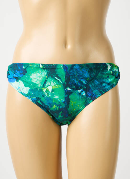 Bas de maillot de bain imprimé fantaisie culotte vert AUBADE femme