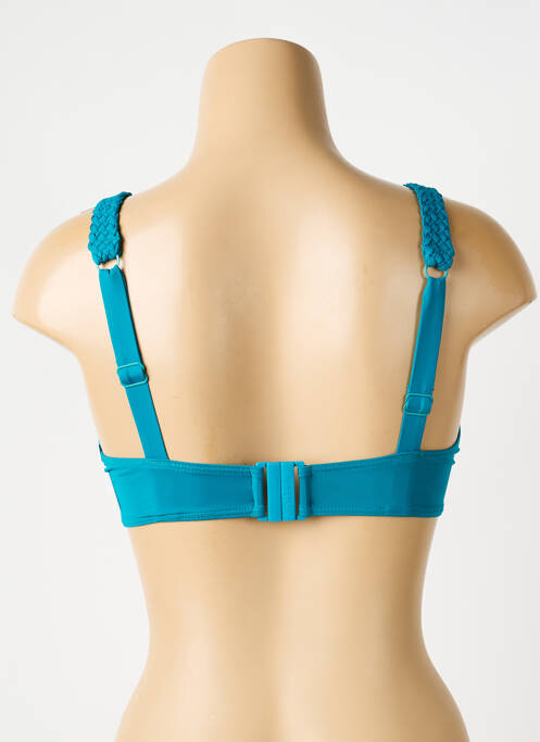 Haut de maillot de bain stretch haut soutien-gorge emboitant bleu AUBADE femme