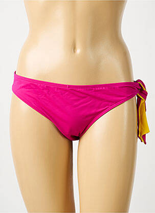 Bas de maillot de bain effet matière satinée culotte rose AUBADE femme