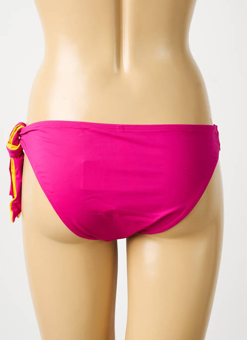 Bas de maillot de bain effet matière satinée culotte rose AUBADE femme