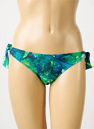 Bas de maillot de bain imprimé fantaisie bikini vert AUBADE femme