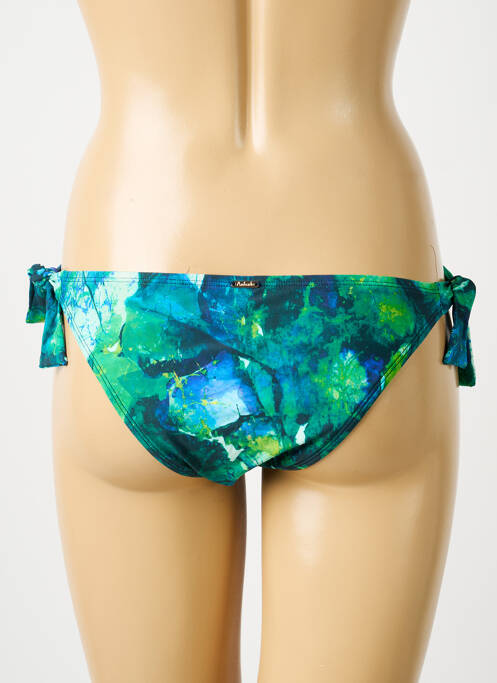 Bas de maillot de bain imprimé fantaisie bikini vert AUBADE femme