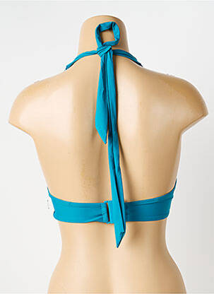 Haut de maillot de bain bretelles élastiquées ajustables haut soutien-gorge balconnet bleu AUBADE femme