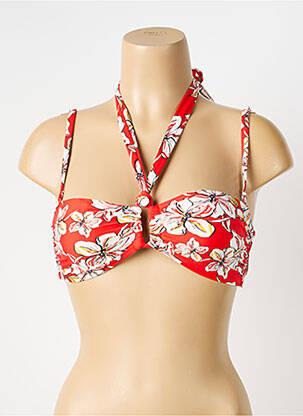 Haut de maillot de bain bretelles élastiquées orange AUBADE femme