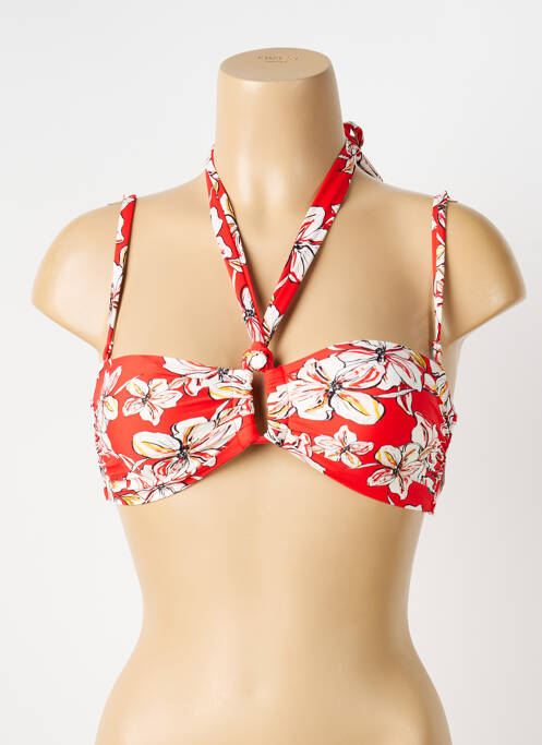 Haut de maillot de bain bretelles élastiquées orange AUBADE femme