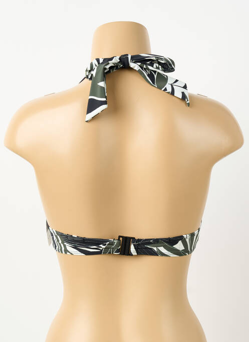 Haut de maillot de bain bretelles élastiquées haut soutien-gorge push-up vert AUBADE femme