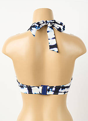 Haut de maillot de bain stretch haut soutien-gorge push-up bleu AUBADE femme