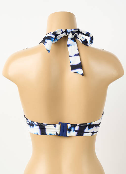 Haut de maillot de bain stretch haut soutien-gorge push-up bleu AUBADE femme