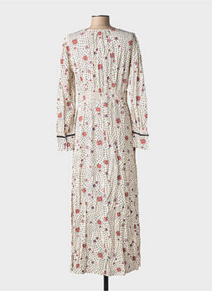 Robe longue manches longues manches longues beige GRACE & MILA femme