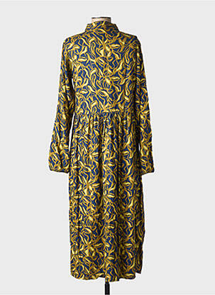 Robe longue manches longues manches longues bleu ELLE EST OU LA MER femme