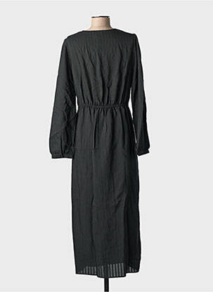 Robe longue manches longues manches longues noir GRACE & MILA femme