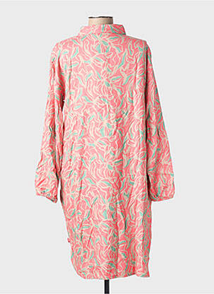 Robe courte manches longues manches longues rose ELLE EST OU LA MER femme