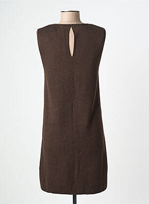 Robe courte sans manche sans manche marron GRACE & MILA femme