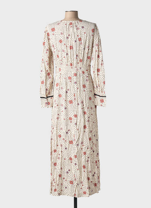 Robe longue manches longues manches longues beige GRACE & MILA femme