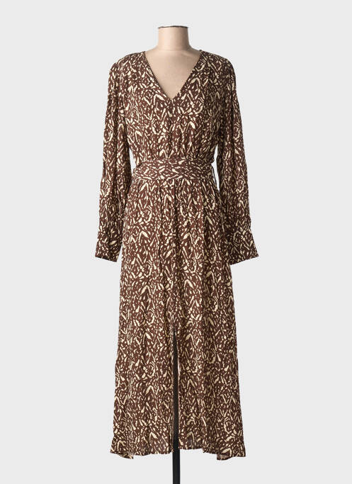 Robe longue marron GRACE & MILA femme