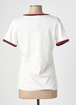 T-shirt stretch manches courtes blanc GRACE & MILA femme