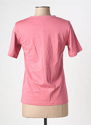 T-shirt sérigraphie floquée manches courtes rose GRACE & MILA femme