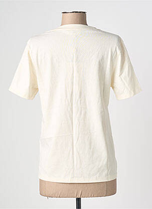 T-shirt sérigraphie floquée manches courtes beige GRACE & MILA femme