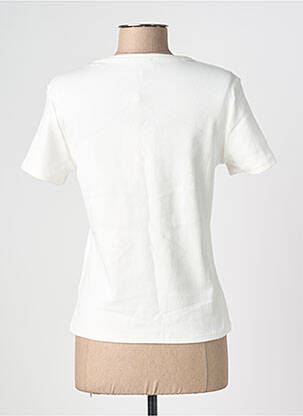 T-shirt stretch manches courtes blanc GRACE & MILA femme