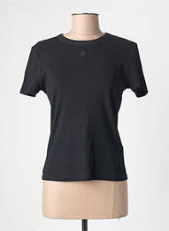 T-shirt stretch manches courtes noir GRACE & MILA femme
