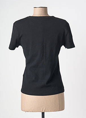 T-shirt stretch manches courtes noir GRACE & MILA femme