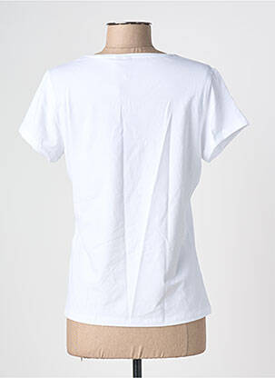 T-shirt sérigraphie floquée manches courtes blanc PIECES femme