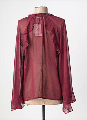 Blouse col rond manches longues violet KILKY femme