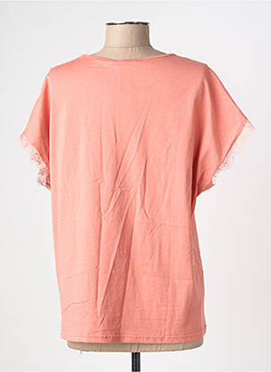 T-shirt coupe droite manches courtes rose KILKY femme