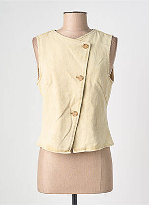 Veste casual coupe cintrée beige KILKY femme