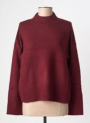 Pull coupe droite manches longues violet GRACE & MILA femme