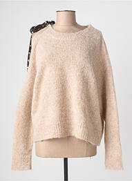 Pull stretch manches longues beige KILKY femme