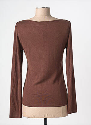 T-shirt manches longues manches longues marron GRACE & MILA femme