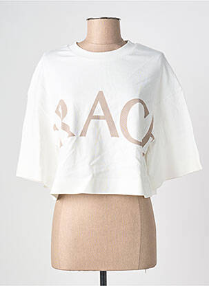 Top manches courtes manches courtes blanc GRACE & MILA femme