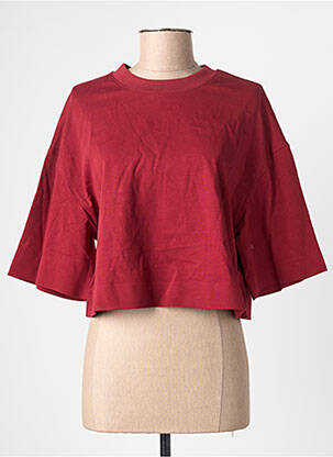 Top manches courtes manches courtes rouge GRACE & MILA femme