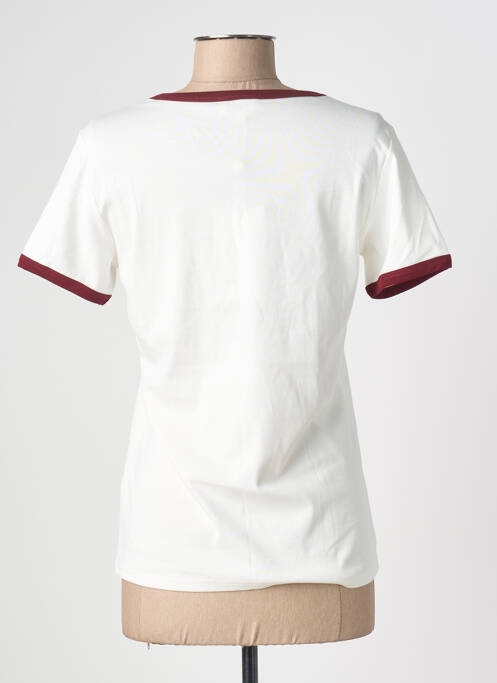 T-shirt stretch manches courtes blanc GRACE & MILA femme