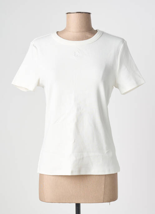 T-shirt stretch manches courtes blanc GRACE & MILA femme