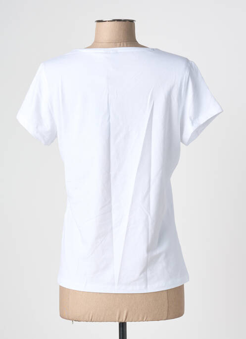T-shirt sérigraphie floquée manches courtes blanc PIECES femme