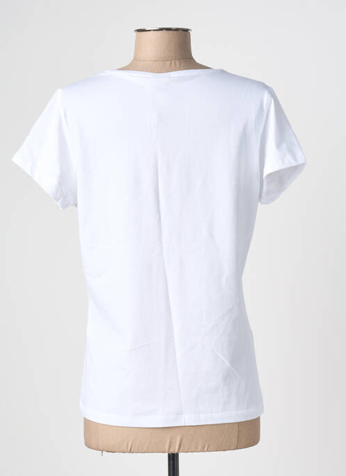 T-shirt sérigraphie floquée manches courtes blanc PIECES femme