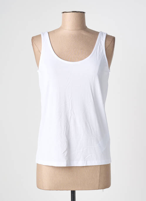 Débardeur coupe cintrée sans manche blanc PIECES femme