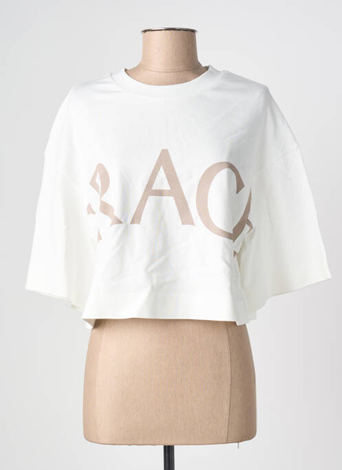 Top manches courtes manches courtes blanc GRACE & MILA femme